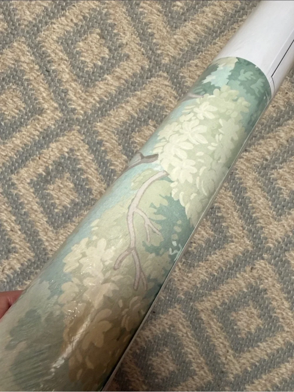 Anthropologie Green Scenic Tree Botanical Wallpaper